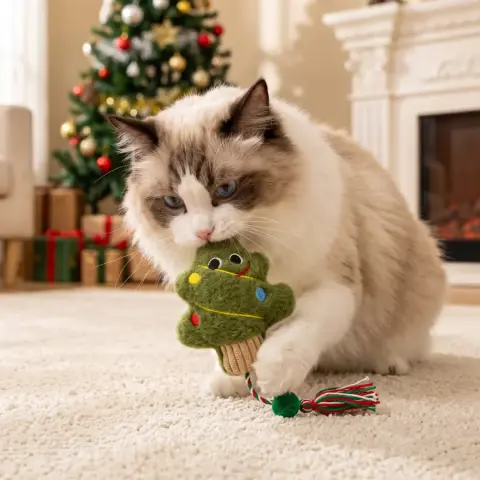 Brinquedos de Natal em Corda com Erva-gateira