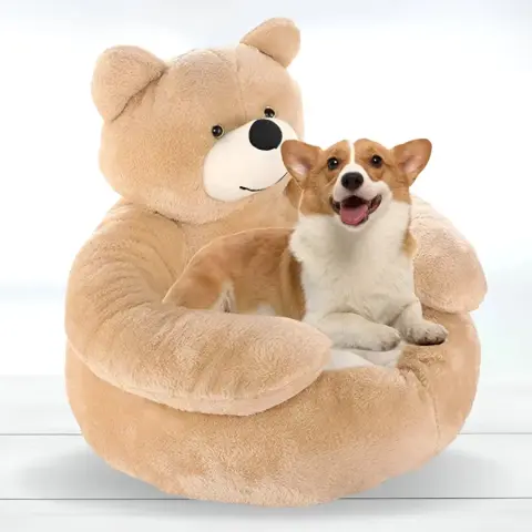 Cama de Peluche com Base Reforçada