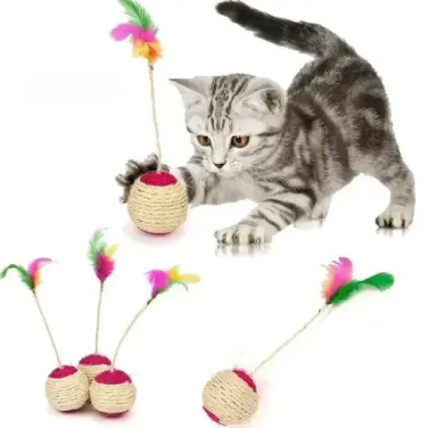 Bola de Sisal com Penas
