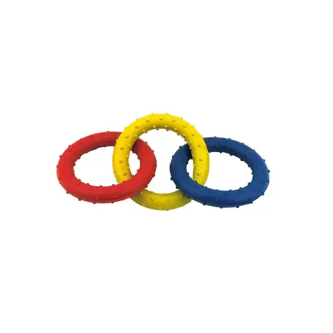 Argola Tripla de Borracha para Cachorros