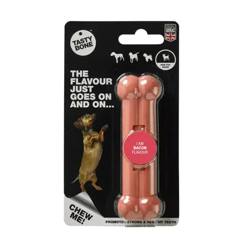 TastyBone Osso Sabor Bacon para Raças Toy