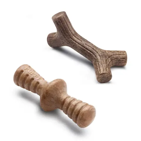 Benebone Puppy Maplestick e Zaggler (embalagem de 2)