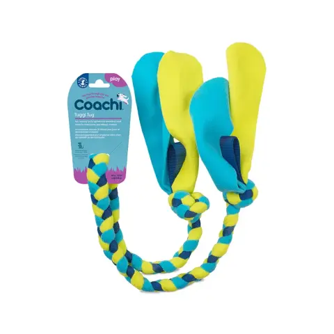 Coachi Tuggi Brinquedo de Puxar Azul e Lima