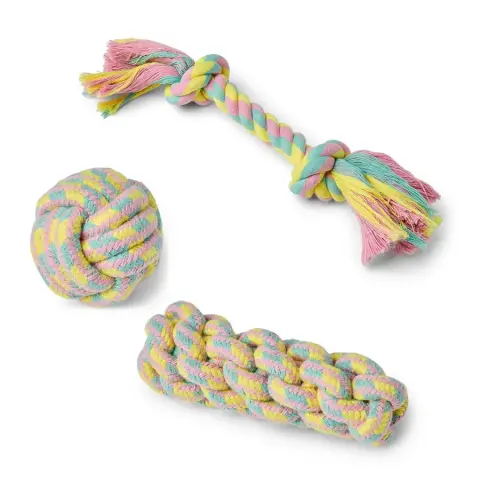 Brinquedos em Corda para Cachorros (embalagem de 3)