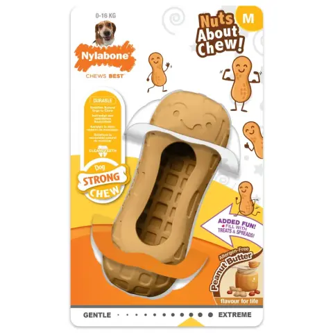Nylabone Strong Chew Amendoim Sabor Manteiga de Amendoim