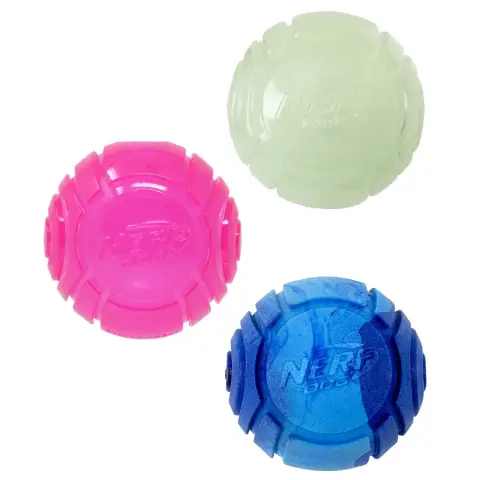 Nerf Dog Bolas Fluorescente, Perfumada e Espuma (embalagem de 3)