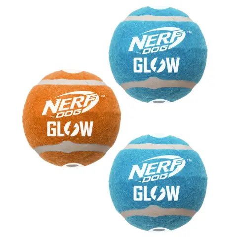 Nerf Bolas de Ténis que Brilham (embalagem de 3)
