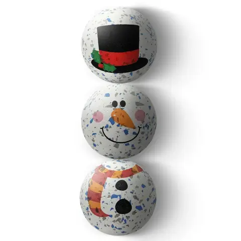 SportsPet Bolas Boneco de Neve (embalagem de 3)