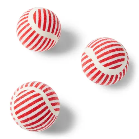 Bolas de Ténis de Natal (embalagem de 3)