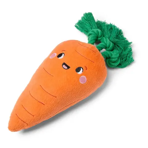 Cenoura de Natal em Peluche com Corda
